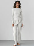 Women’s Jacquard Long Sleeve Pajama Set