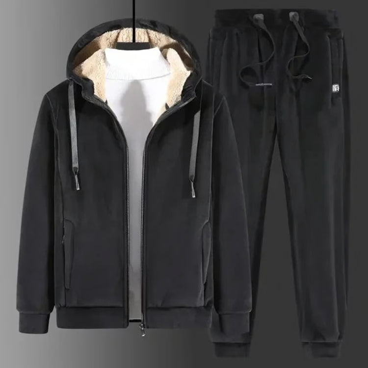 Men’s Warm Hooded Winter Tracksuit Set