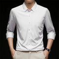 Men's Wrinkle Resistant Business Casual Long Sleeve Shirt